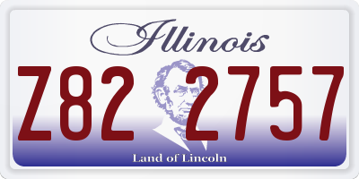 IL license plate Z822757