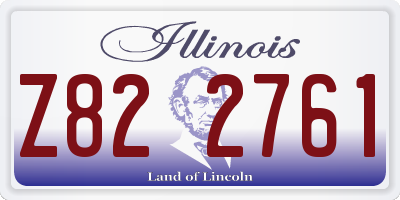 IL license plate Z822761