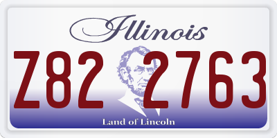 IL license plate Z822763