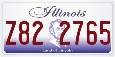 IL license plate Z822765