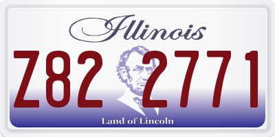 IL license plate Z822771