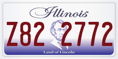IL license plate Z822772