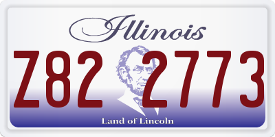 IL license plate Z822773