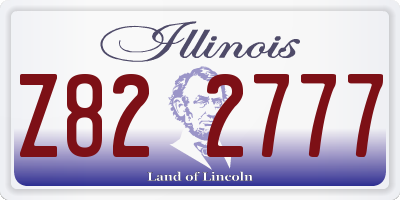 IL license plate Z822777