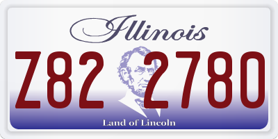IL license plate Z822780