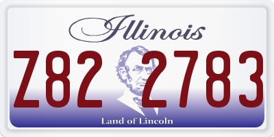 IL license plate Z822783