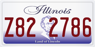 IL license plate Z822786