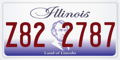 IL license plate Z822787
