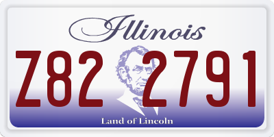 IL license plate Z822791