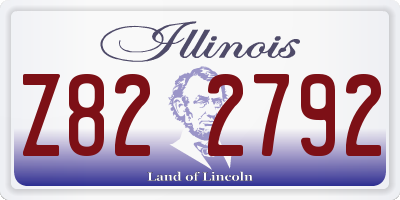IL license plate Z822792