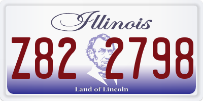 IL license plate Z822798
