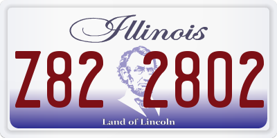 IL license plate Z822802