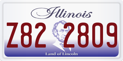 IL license plate Z822809