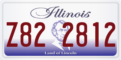 IL license plate Z822812
