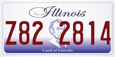 IL license plate Z822814