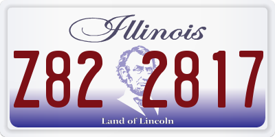 IL license plate Z822817