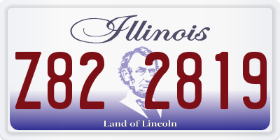 IL license plate Z822819