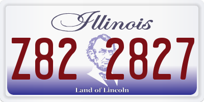 IL license plate Z822827