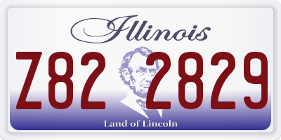 IL license plate Z822829