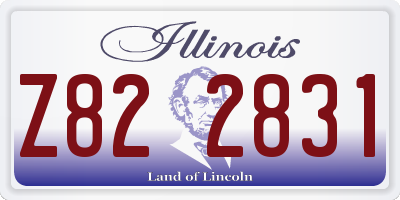 IL license plate Z822831