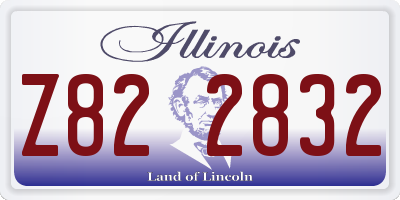 IL license plate Z822832