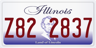 IL license plate Z822837