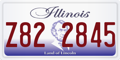 IL license plate Z822845