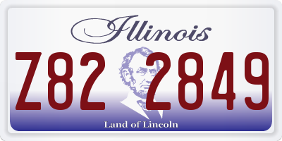 IL license plate Z822849
