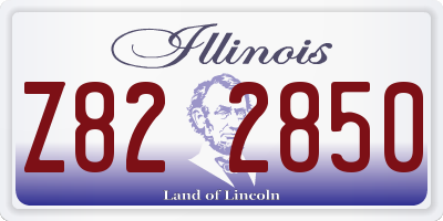 IL license plate Z822850