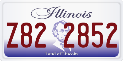 IL license plate Z822852