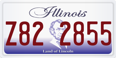 IL license plate Z822855