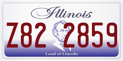 IL license plate Z822859