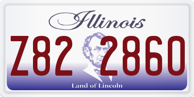IL license plate Z822860