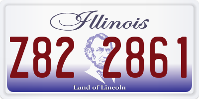 IL license plate Z822861