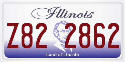 IL license plate Z822862