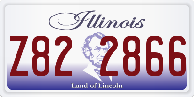IL license plate Z822866