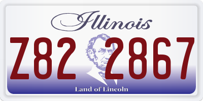 IL license plate Z822867