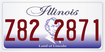 IL license plate Z822871