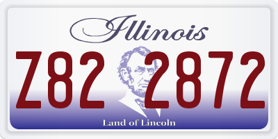 IL license plate Z822872