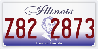 IL license plate Z822873