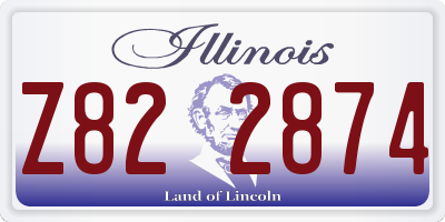 IL license plate Z822874