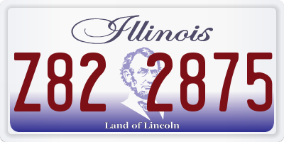 IL license plate Z822875