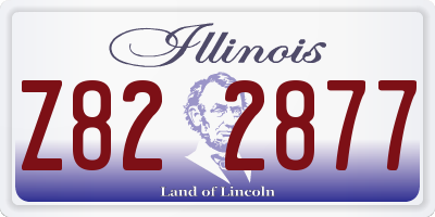 IL license plate Z822877