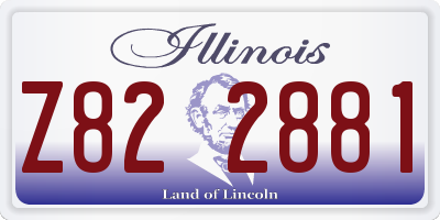 IL license plate Z822881