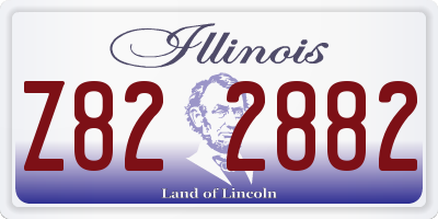 IL license plate Z822882
