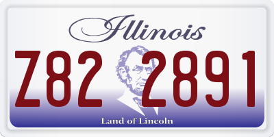 IL license plate Z822891