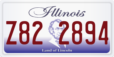 IL license plate Z822894