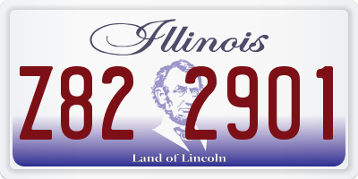 IL license plate Z822901