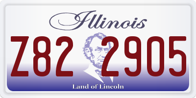 IL license plate Z822905