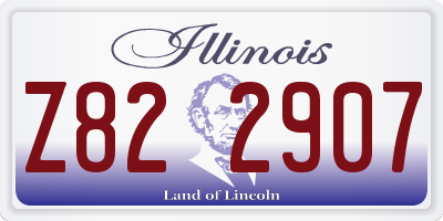 IL license plate Z822907